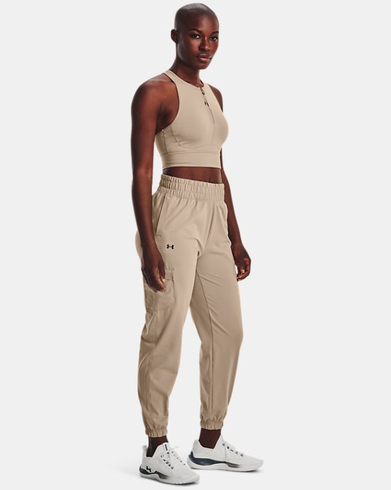 Pantalon de jogging UA Meridian Cargo pour femme, Brown, pdpMainDesktop image number 2